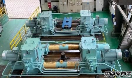 武漢船機(jī)承制兩臺超大型油輪舵機(jī)即將下線